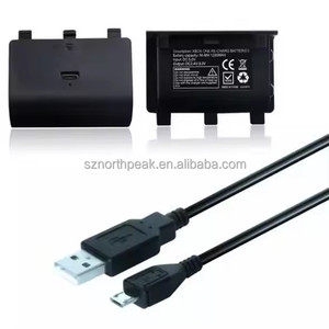 Bộ pin sạc 1200mAh 2400mAh cho xboxes một bộ pin Gamepad cho xboxes một bộ điều khiển với cáp USB - Product Image 6