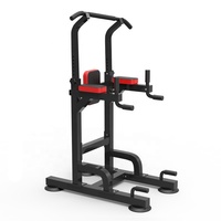 Equipo de ejercicio de gimnasio en casa de acero y metal, torre de energía multiestación y estante extraíble, estación de inmersión de Fitness para uso doméstico