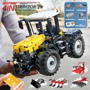 Mould <span class=keywords><strong>King</strong></span> 17019 17020 Série de camions d'ingénierie 4 en 1, tracteur télécommandé par application, camion RC, blocs de construction en plastique, jouets - Product Image 6
