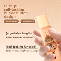 Gomme à effacer Soododo Push-Pull en caoutchouc, design Capybara, motif dessin animé, rechargeable, avec taille-crayon