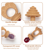 Sucette d'alimentation pour bébé en silicone sans BPA ni phtalate, qualité alimentaire, débit moyen, design dessin animé, vente en gros personnalisée