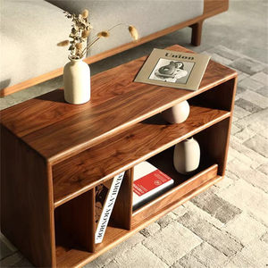 Nordic-style European Solid Wood Side Cabinet Living Room <b>End</b> <b>Table</b> Bookcase Hallway/Aisle Movable Tea Home Furniture - Product Image 2