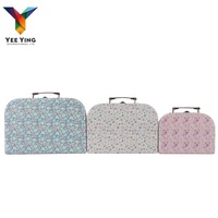 Vintage Noël Mini Couleur Papier Imprimé Enfants Cadeau En Carton Rétro Valise Bonbons Boîte À Outils Pour Enfants