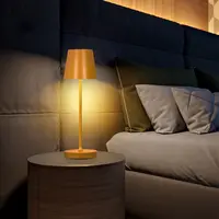 مخصص المنزل فندق مطعم إضاءة للطاولات التعريفي قابلة للشحن الذكية التحكم باللمس الصمام الألومنيوم مكتب معدني الجدول مصباح