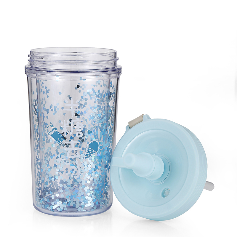 Оптовая продажа, пластиковая кружка с логотипом на заказ, многоразовая кружка для кофе и машины, пластиковая кружка для воды из соломы