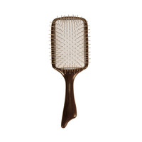 Brosse démêlante ergonomique en bois de santal naturel de haute qualité avec coussin d'air pour massage du cuir chevelu et coiffage quotidien