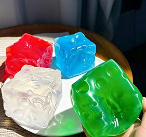 Jouet Squishy Fromage Coloré en Promotion, Doux, à Rebond Lent, Jouet Sensoriel Anti-Stress Nouveauté, Cadeau Anti-Stress - Product Image 1