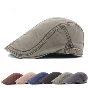 Wholesale Fashion Spring Summer Faded Cotton Sport <b>Flat</b> Ivy <b>Cap</b> Hat for <b>Men</b> Spring Outdoor Casual Dress - Product Image 1