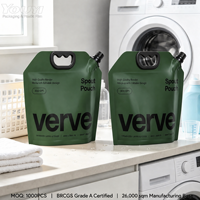 Pochette réutilisable personnalisée avec bec verseur pour jus, purée de fruits, liquides et emballages alimentaires