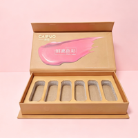 Boîte en papier de luxe de haute qualité, étanche, personnalisée avec logo magnétique, pour emballage d'huile à ongles recyclée, avec poignée et impression en relief