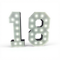 Lettres lumineuses géantes en acier inoxydable personnalisées MARRY ME 3 pieds 4 pieds Événement Mariage Numéro Lumière Lettres lumineuses géantes