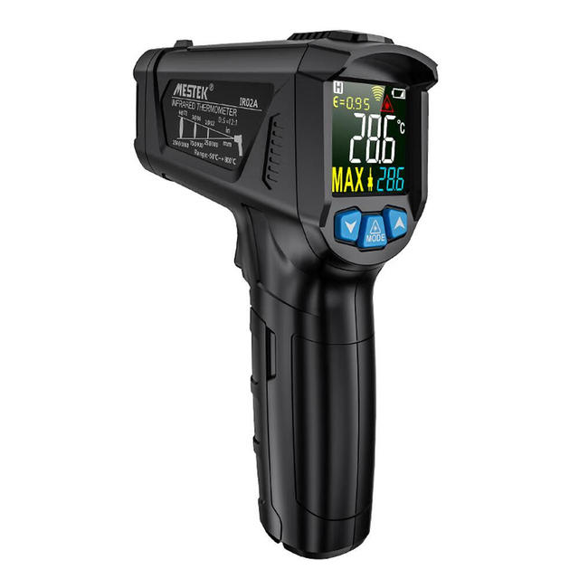 MESTEK IR02C Infrared Thermometer Gun High Precision Industrial Temperature Measuring Indoor Thermometer (-50 ℃ -800 ℃)