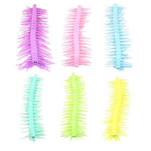 Juguetes de Insectos y Animales de Silicona TPR PU Baratos al por Mayor, Centípedas Adhesivas en Colores Macaron para Niños de 14 Años en Adelante - Product Image 1