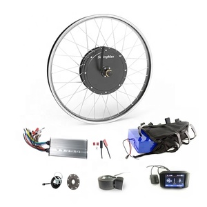 Fuerte potencia 72v 3000w bicicleta eléctrica sin escobillas hub motor ebike conversión kit con batería - Product Image 1