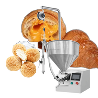 Machine d'injection de chocolat à la crème de pain de croissant de gâteau tiramisu de qualité supérieure utilisée à la main pour les boulangeries utilisant de la farine de lait et d'eau