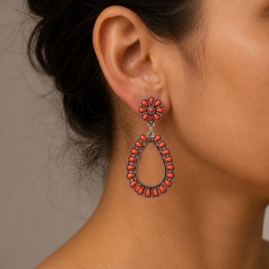 Orecchini pendenti retrò esagerati in stile bohémien per donna, adatti per occasioni di festa e per tutti i giorni - Product Image 2
