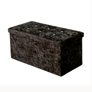 Vente en gros d'usine pouf pouf en tissu tabouret rangement <span class=keywords><strong>coffre</strong></span> pliant accepter la coutume - Product Image 2