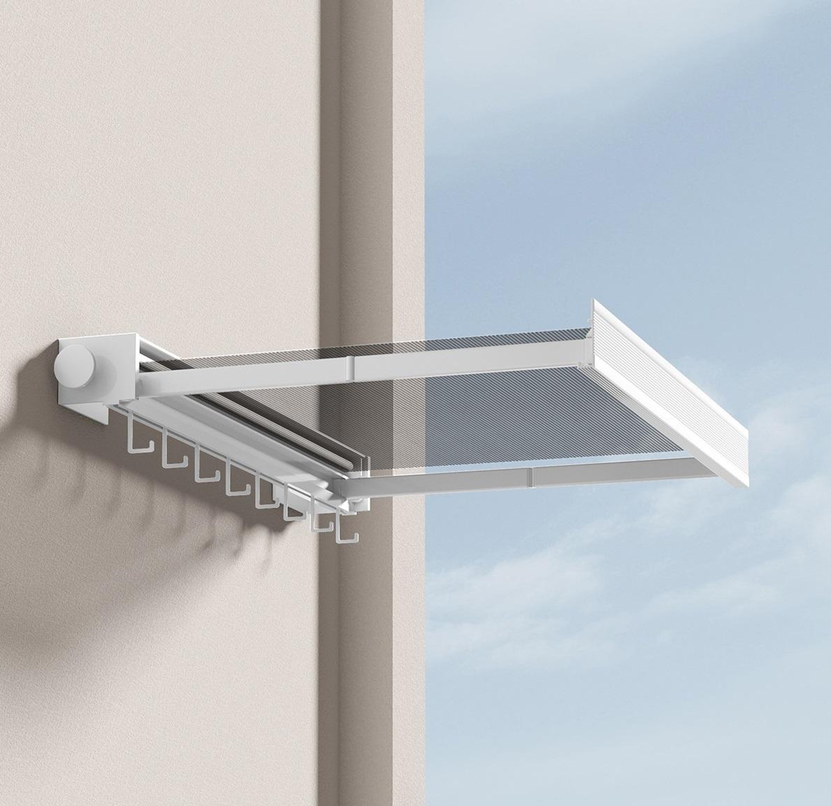 ขาว49ซม. (พร้อมตะขอ6ตัว)