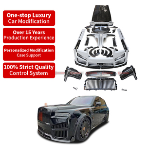 For <b>Rolls</b> Royce Cullinan Body <b>Kit</b> Old to New MSY Style Dry Carbon Fiber Front Bumper Side Skirts Fender Wheel Eyebrows Bodykit - Product Image 1