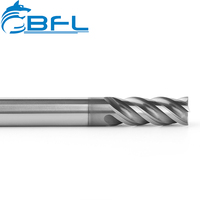 BFL pulgadas tamaño Fresas CNC carburo 4 flautas Flat Dlc End Mill pulgadas fresa en Stock 1/8 ''vástago