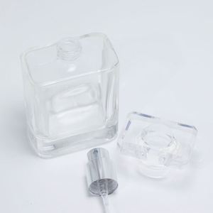 <b>Empty</b> Luxury Custom clear Black Hand Closed 30ml 50ml 100ml <b>Spray</b> Perfume <b>Bottle</b> with Pump - Product Image 4