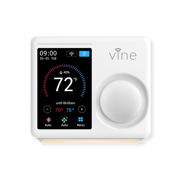 Smart Knob Thermostat Touchscreen Wifi TJ-610E Programmable HVAC Heat Pump Google Alexa Temperature Controller
