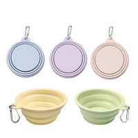Bol pliable pour chien, écologique, léger, en silicone - Bol portable pour boire et manger en extérieur