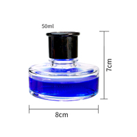 Vente en gros de flacons d'encre rectangulaires en verre transparent vides de 15 ml et 30 ml, flacon d'encre pour stylo plume carré de 1 oz