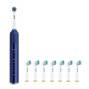 Brosse à dents électrique rechargeable, chargement sans fil, étanche IPX7, portable, avec 6 têtes de brosse de rechange - Product Image 4