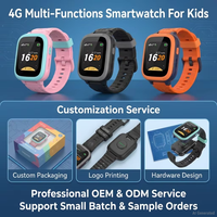 Reloj Inteligente para Niños con GPS 4G LTE y SOS, Resistente al Agua IP68, Carcasa de Aleación, Pantalla Táctil IPS, 5-10 Días de Duración de la Batería, Rastreador de Seguridad para Estudiantes