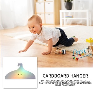 Trung Quốc Nhà Máy Tùy Chỉnh Laser Bạc Ba Chiều Giấy Các Tông Khô Móc Áo Chất Lượng Cao Quần Áo Giấy Móc Áo Cho Quần Áo - Product Image 6