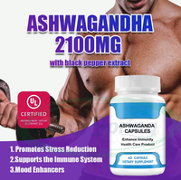 VitaSpring OEM Thé en poudre d'extrait de racine d'Ashwaganda biologique Goli Nutrition KSM-66 capsules d'Ashwagandha