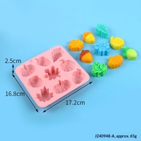 Moule en silicone à 9 cavités pour citrouille d'Halloween avec motifs feuille de noyer, érable, rose, tournesol, résistant à la chaleur pour la cuisson de bonbons, puddings et gâteaux DIY
