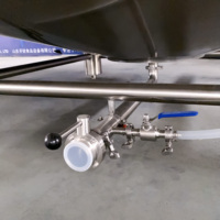 Cuve à bière brillante de 500 L pour la clarification, la carbonatation et le stockage de la bière, cuve de conditionnement isolée à double enveloppe de 5 HL pour brasserie artisanale
