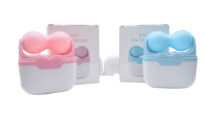 Rouleau à glace en silicone <span class=keywords><strong>2</strong></span> en <span class=keywords><strong>1</strong></span> en forme de V et tête de refroidissement plate pour le visage, les yeux et le corps blanchissant <span class=keywords><strong>Derma</strong></span> Rolling System - Product Image 6