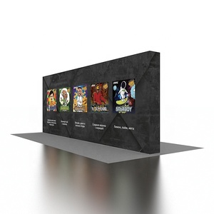 Giá Treo Phông Nền Vải Căng Gấp Được Bằng Nhôm Có Thể Tái Sử Dụng 20X7.5 Ft Cho Triển Lãm Thương Mại Trọng Lượng Nhẹ Di Động Màn Hình Bật Lên - Product Image 3