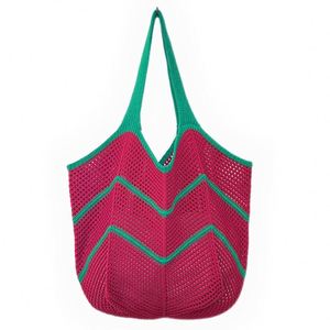 Sac fourre-tout d'été bohème en crochet, orné de fleurs, sac de plage tendance, sac à bandoulière portable - Product Image 5