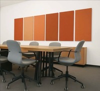 Panneaux muraux acoustiques en polyester ignifuge 100% recyclable, absorption acoustique pour chambre à coucher, hôtel, appartement, salon, entrepôt