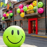 Ballon géant gonflable personnalisé avec des émoticônes, visage souriant gonflable, grand modèle de visage pour affichage publicitaire