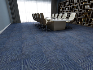 Alfombra Modular de Oficina Comercial Moderna y Abstracta de Alta Calidad, 100% Polipropileno, Tipo Loop Pile - Product Image 2