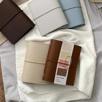Mini carnet en cuir avec porte-clés et clip en alliage de zinc, cadeau décoratif écologique