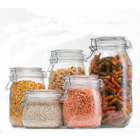 Pot à large ouverture 100 ml, fabrication artisanale, récipient en verre hermétique pour le stockage des aliments, fruits, haricots, rangement de cuisine, bouteille de tri, 200 500 1000 2000 ml