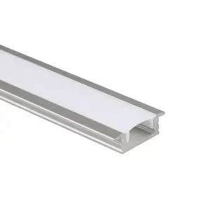 O canal embutido da extrusão de alumínio do alumínio da barra da luz do perfil led 10mm