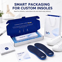 Boîte en carton pliable pour expédition aérienne, avec logo personnalisé, écologique, grande, blanche, bleu foncé, pour semelles de chaussures