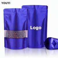Sachet Doypack en Papier Kraft Anti-odeur et Anti-humidité avec Fermeture Zip pour Chips, Biscuits, Snacks et Emballage de Café