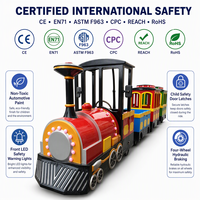 Train électrique pour enfants avec moteur 1200W, 16 places, grande capacité, conduite fluide pour les enfants dans les centres commerciaux et les parcs d'attractions