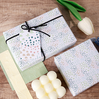 Papier de Soie Jetable de Haute Qualité, Vierge, Coloré, pour Emballage Cadeau d'Anniversaire, 43x300cm, Motifs Amusants pour Citations sur Papier Brillant, Adorable