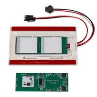 Contrôleur anti-buée pour miroir DC24V, interrupteur tactile double bouton pour miroir de salle de bain intelligent à LED avec contrôle par capteur capacitif