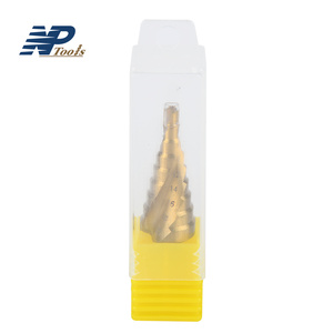 Naipu Hex <span class=keywords><strong>Shank</strong></span> Xoắn Ốc Tin-Tráng Khoan HSS Bước Khoan Bit Bước Lỗ Saw Cho Thép 4-20 Lõi Khoan Bit - Product Image 5