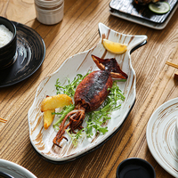 Assiette à dîner en céramique de style coréen japonais avec bord pour salade, dessert, pizza, pâtes, pain, pour la maison et la famille
